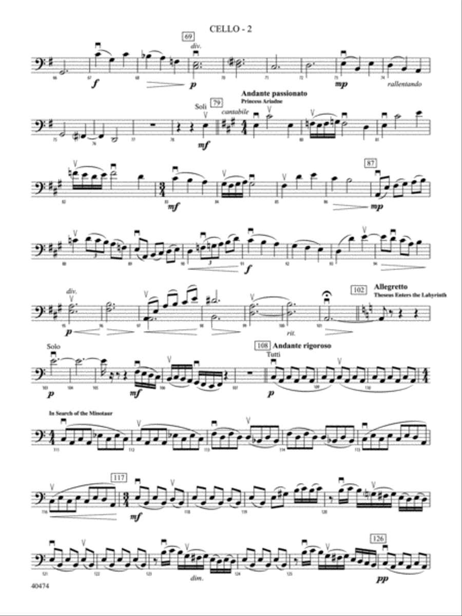 Minotaur: Cello String Orchestra scores gallery preview page 2