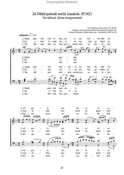 25 geistliche Volkslieder fur gem. Chor