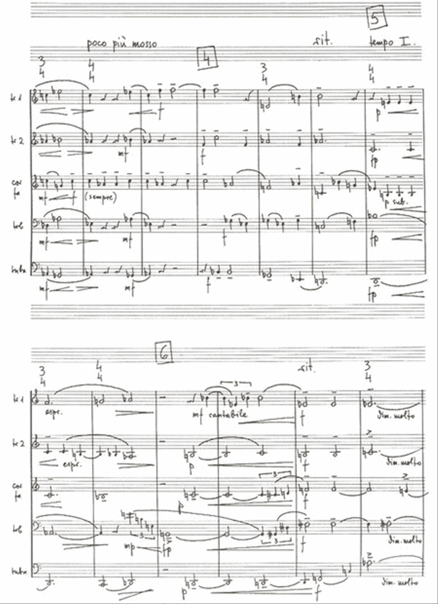 Ad Blasium Zwei Sätze für Blechbläserquintett Brass Quintet scores gallery preview page 3