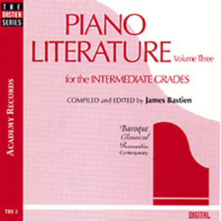 Piano Literature, Volume 3 (CD)
