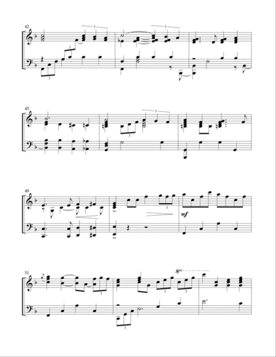 Blue Christmas Piano Solo scores gallery preview page 5