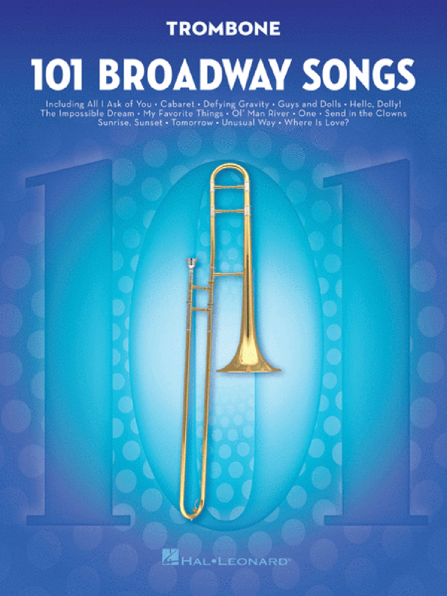 101 Broadway Songs for Trombone Trombone Solo scores gallery preview page 1