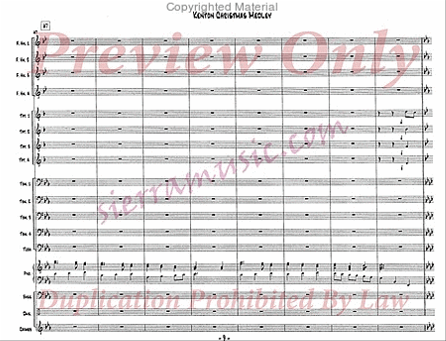 Christmas Medley Christmas Medley Jazz Ensemble scores gallery preview page 10