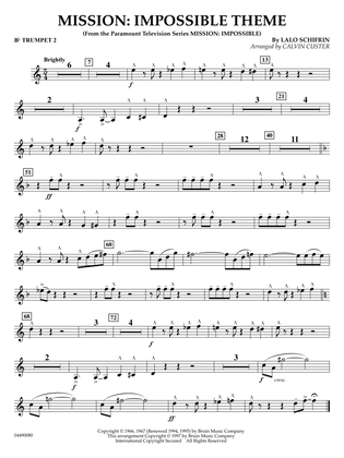 Book cover for Mission: Impossible Theme (arr. Calvin Custer) - Bb Trumpet 2