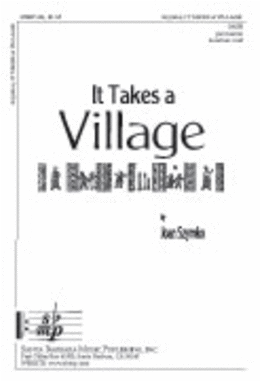 It Takes a Village - SSAA Octavo SSAA scores gallery preview page 1