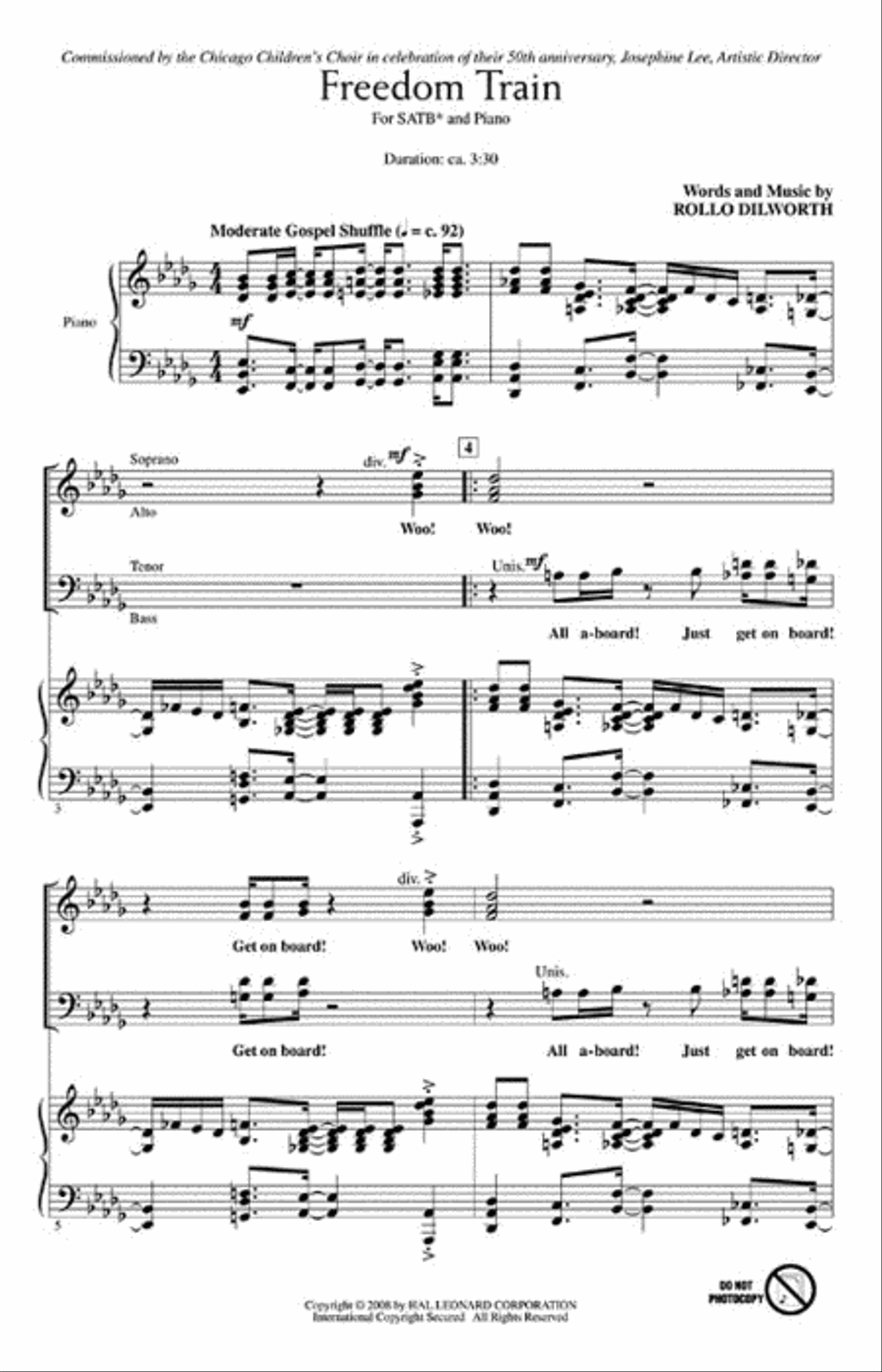 Freedom Train 4-Part scores gallery preview page 2