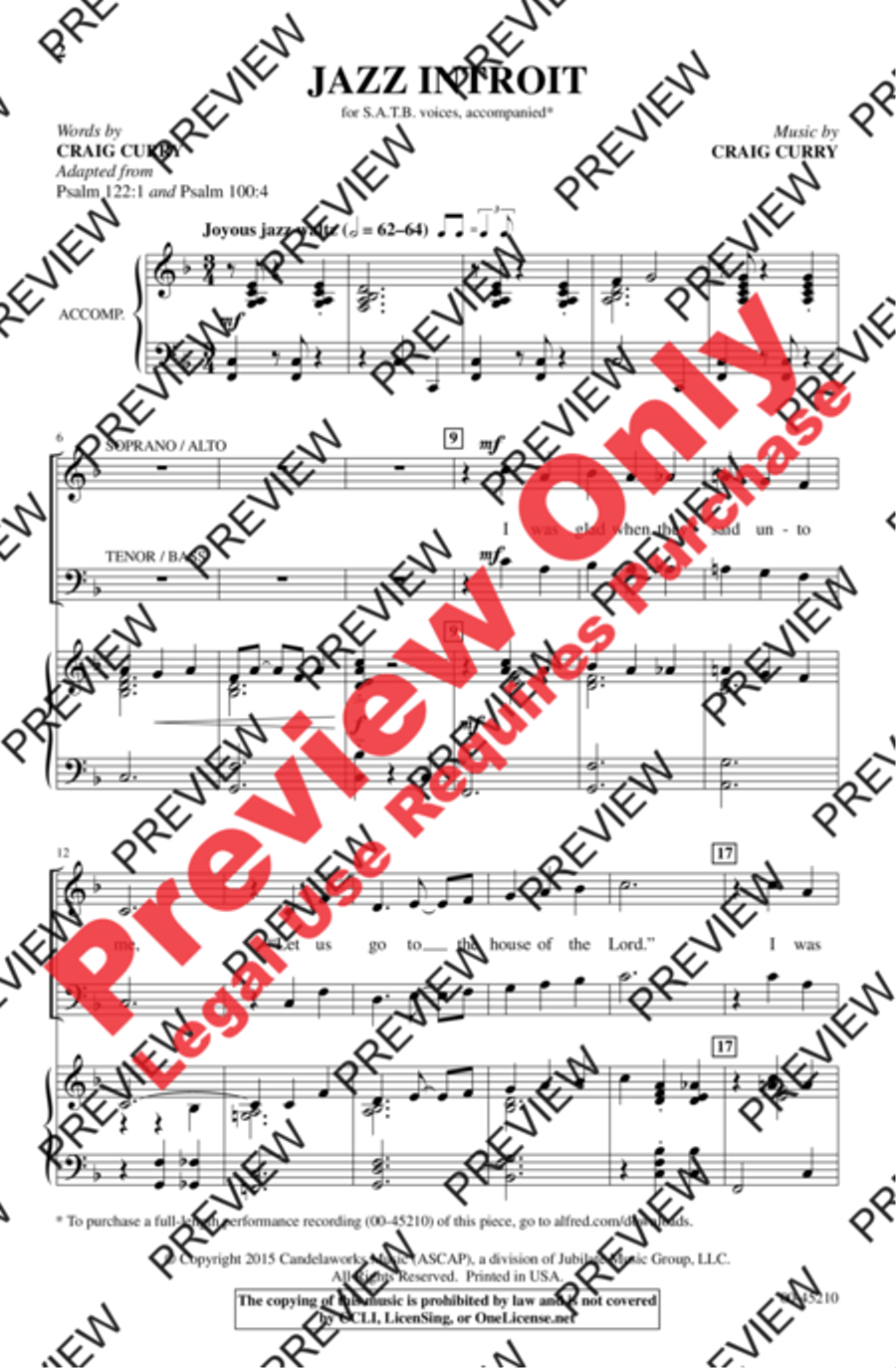 Jazz Introit and Benedictus 4-Part scores gallery preview page 2