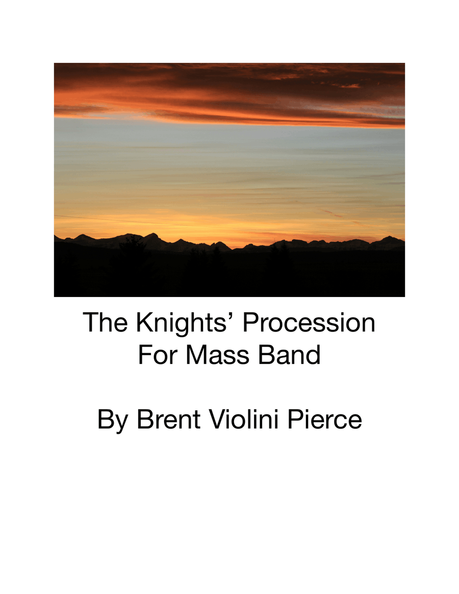 The Knights’ Procession Concert Band scores gallery preview page 1