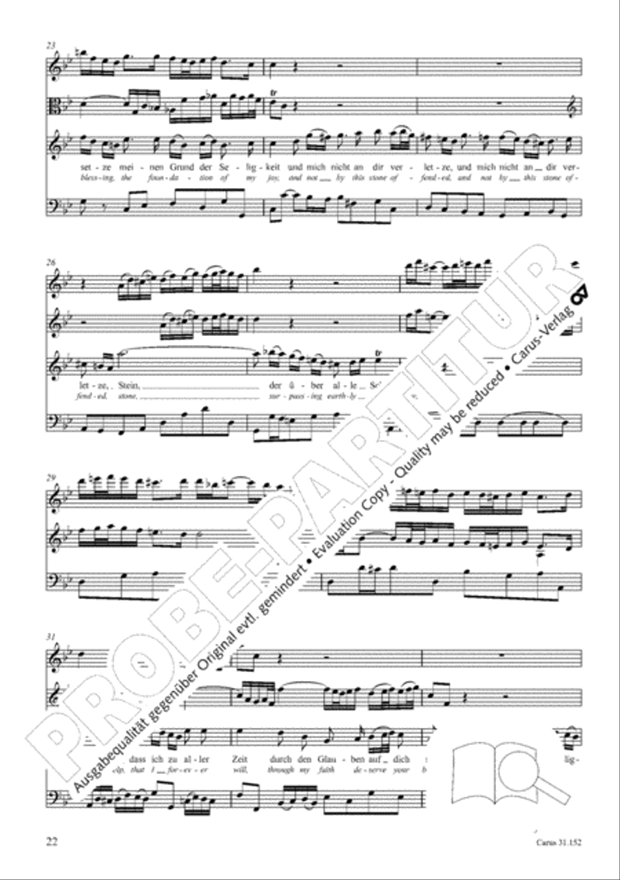 Walk on the path of faith (Tritt auf die Glaubensbahn) Orchestra scores gallery preview page 23