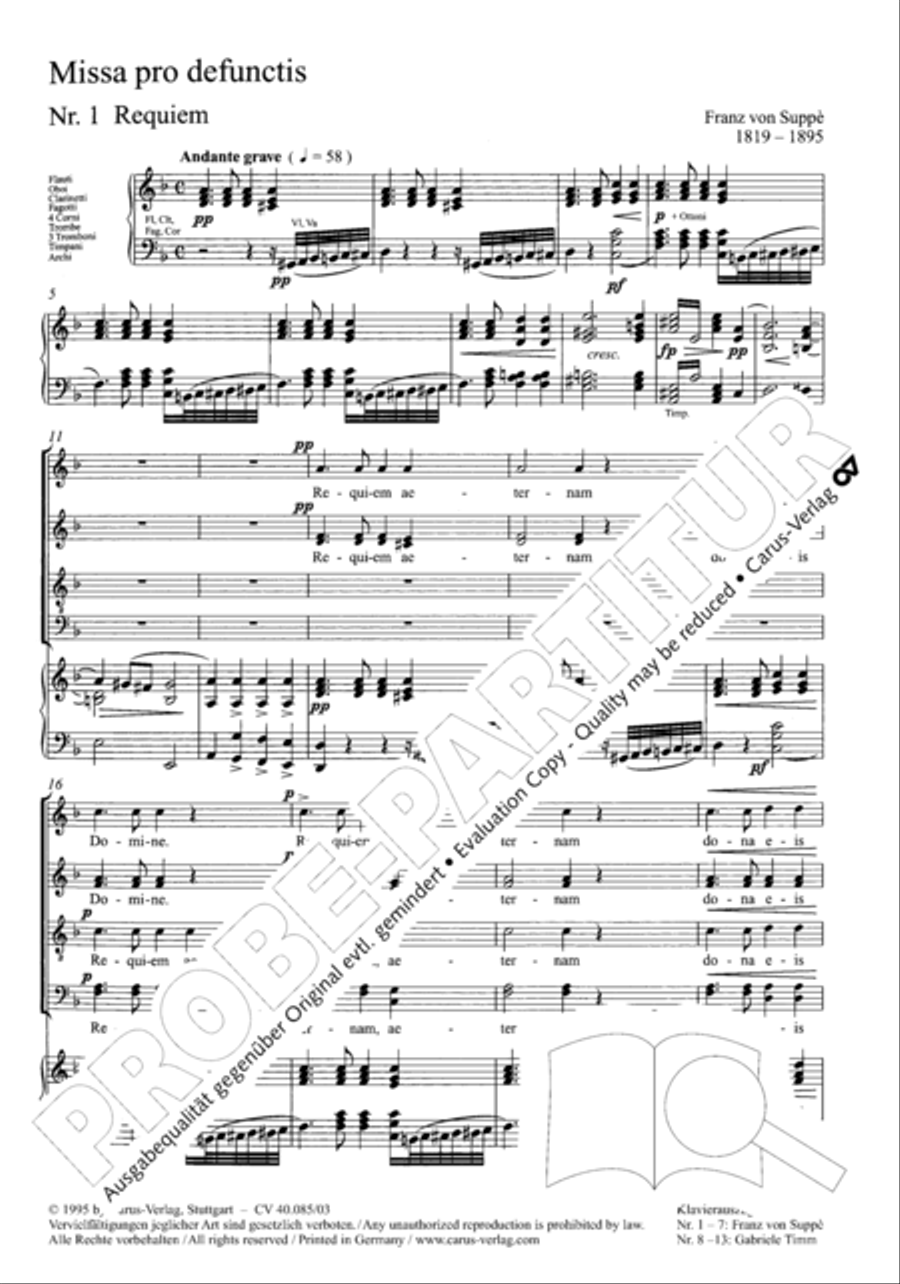 Missa pro defunctis Missa pro defunctis 4-Part scores gallery preview page 4