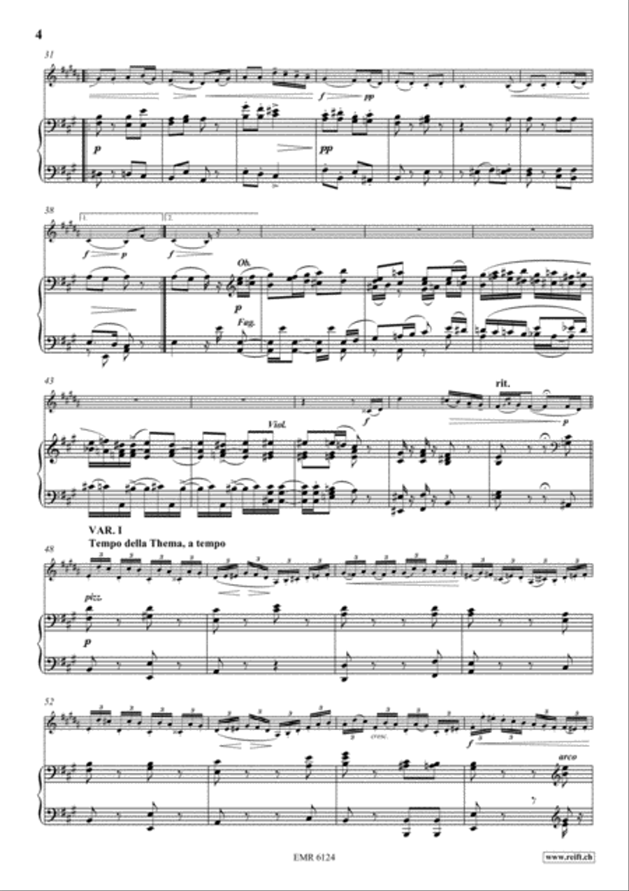 Variations On A Rococo Theme Flugelhorn scores gallery preview page 5
