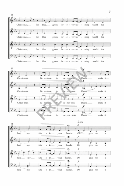 The World for Christmas (SATB - Vocal Score) image number null