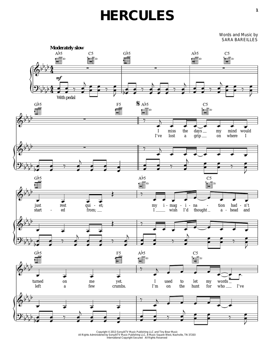 Hercules Hercules Acoustic Guitar scores gallery preview page 1