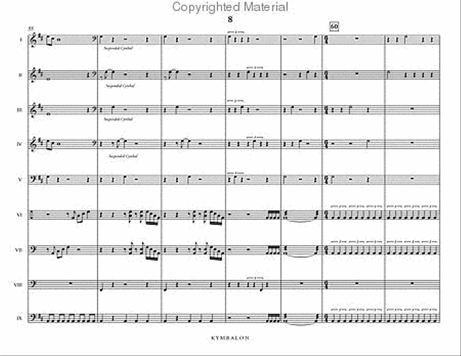 Kymbalon Percussion Ensemble scores gallery preview page 9