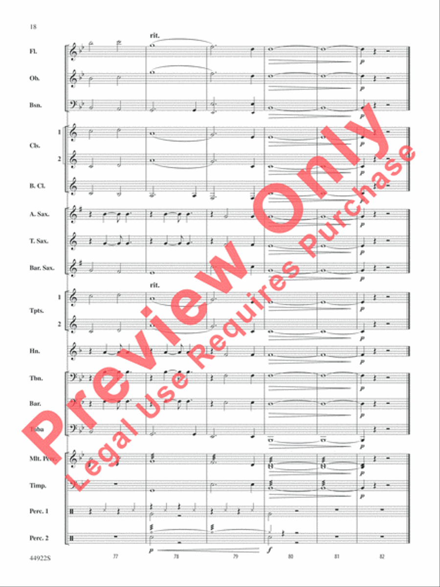 Bright Bright Concert Band scores gallery preview page 18