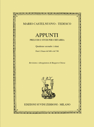 Book cover for Appunti 2 Danze Del Seicento