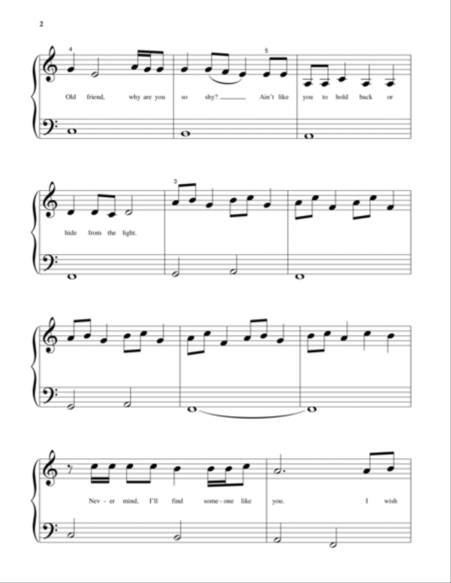 Someone Like You Piano Solo scores gallery preview page 2