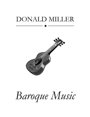 Book cover for Baroque Music for Guitar Ensemble