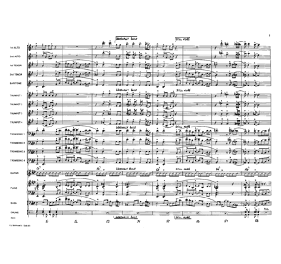 Return of the Cheetah Return of the Cheetah Jazz Ensemble scores gallery preview page 9