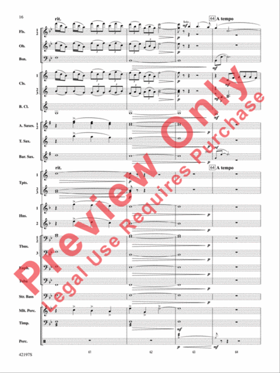 Carrickfergus Carrickfergus Concert Band scores gallery preview page 17