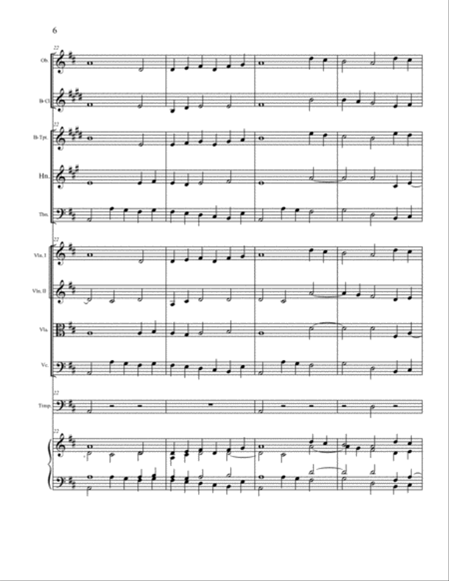 Lasst Uns Erfreuen - Hymn Concertato - Ye Watchers and Ye Holy Ones Full Orchestra scores gallery preview page 6