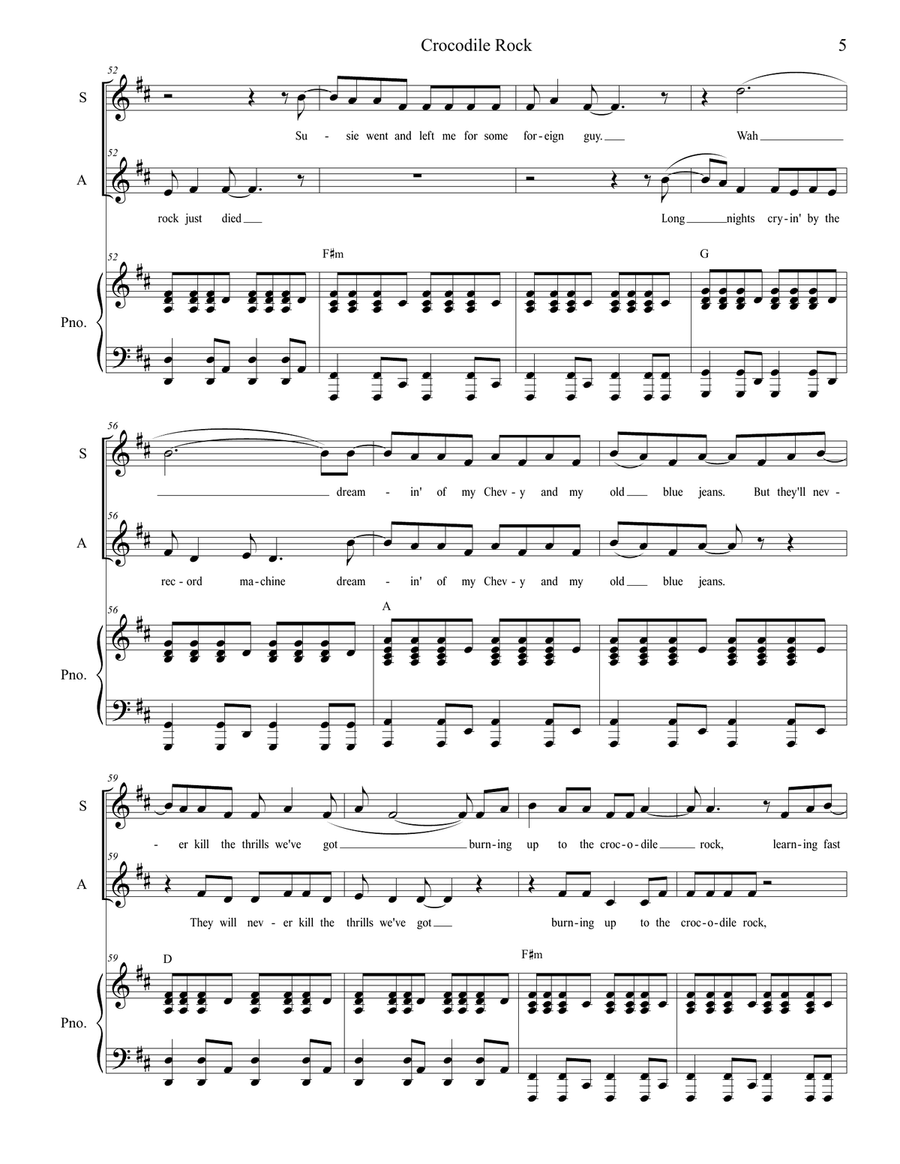 Crocodile Rock SA scores gallery preview page 5