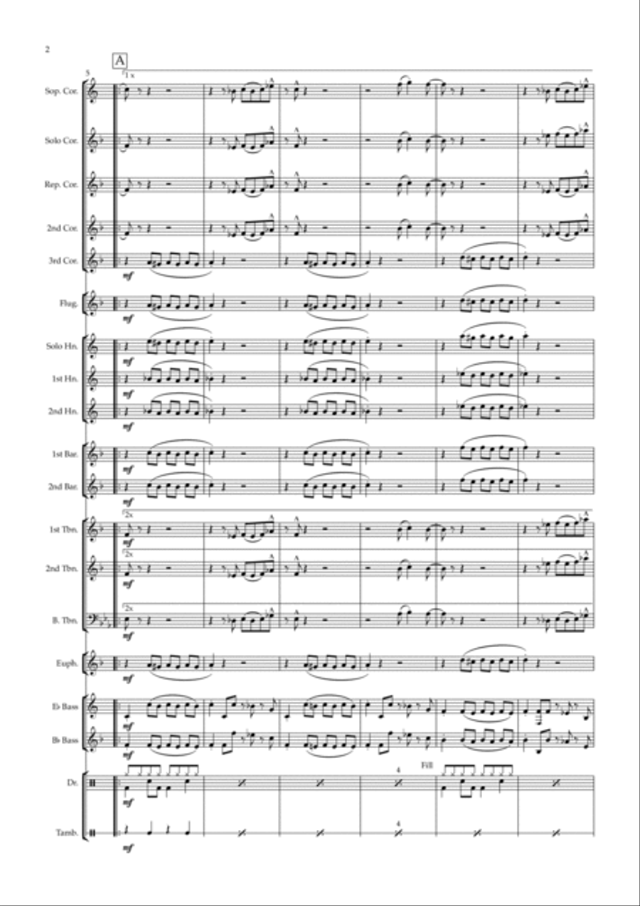 I Got You (i Feel Good) Brass Band scores gallery preview page 3