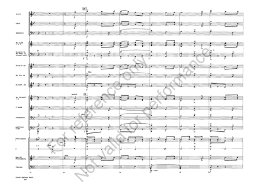 Golden Regiment Golden Regiment Concert Band scores gallery preview page 6