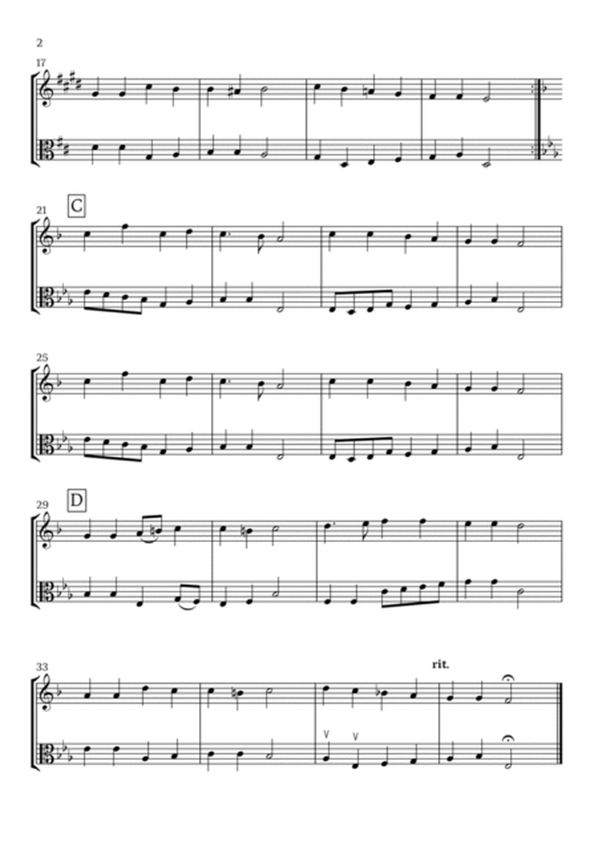 At the Lamb's High Feast We Sing (Clarinet and Viola) - Easter Hymn image number null