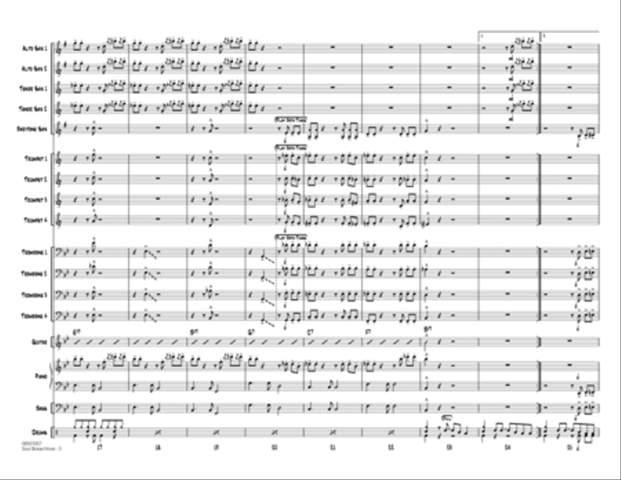 Soul Bossa Nova - Full Score Jazz Ensemble scores gallery preview page 3