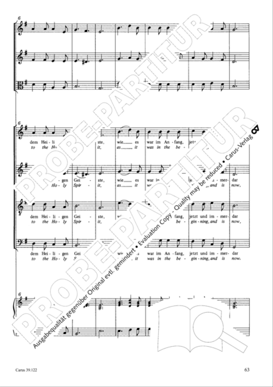 All my spirit exalts (With my spirit I praise the Lord) 4-Part scores gallery preview page 64