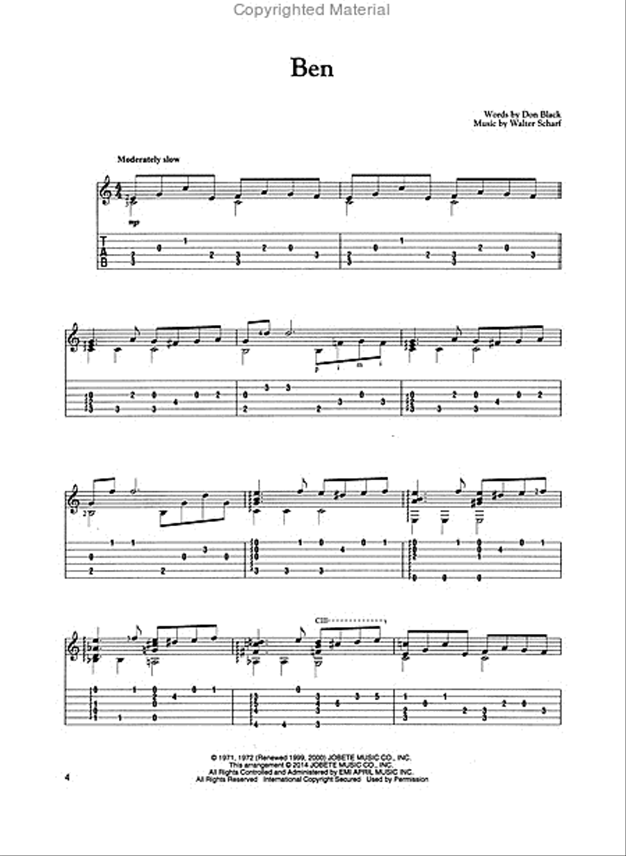 Popular Songs Acoustic Guitar scores gallery preview page 3
