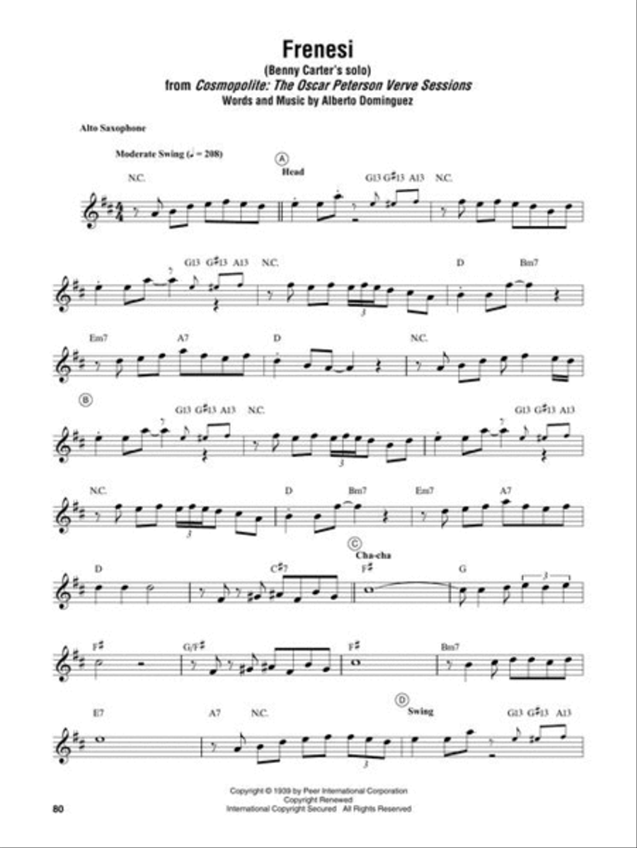Saxophone Omnibook for E-Flat Instruments