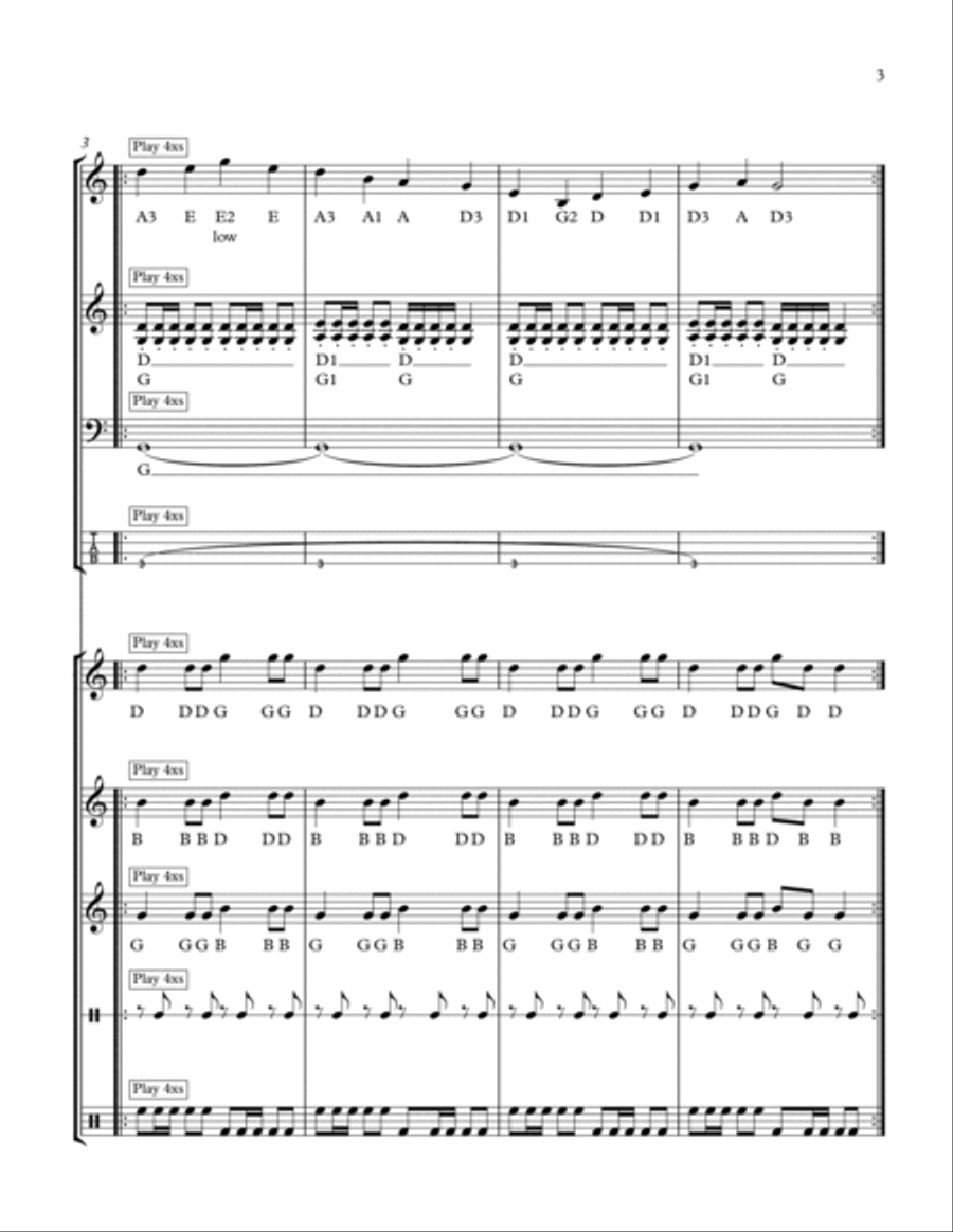 Strings & Percussion #1 Percussion Ensemble scores gallery preview page 3