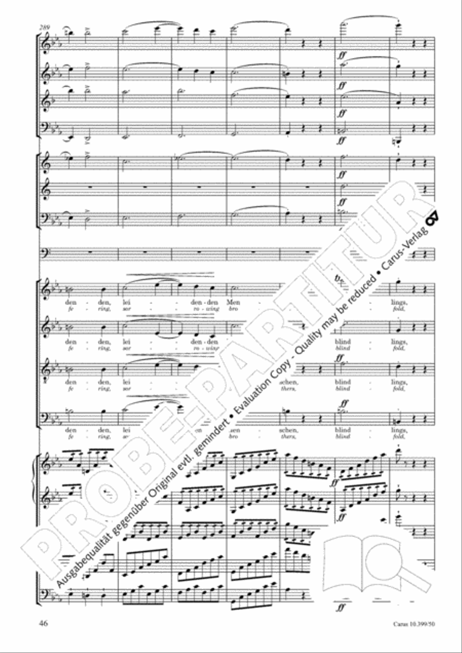 Schicksalslied, Op. 54 Choir scores gallery preview page 47