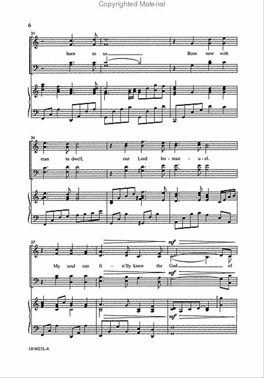 Born Where the Shadows Lie 4-Part scores gallery preview page 3