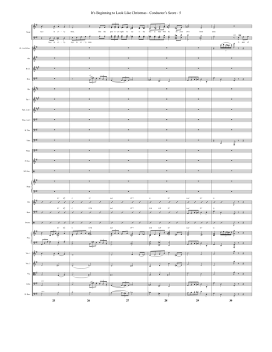 It's Beginning To Look Like Christmas (arr. Mark Hayes) - Full Score