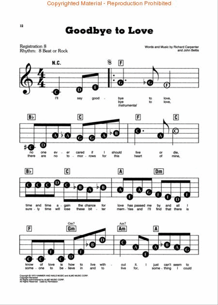 Carpenters Voice scores gallery preview page 3