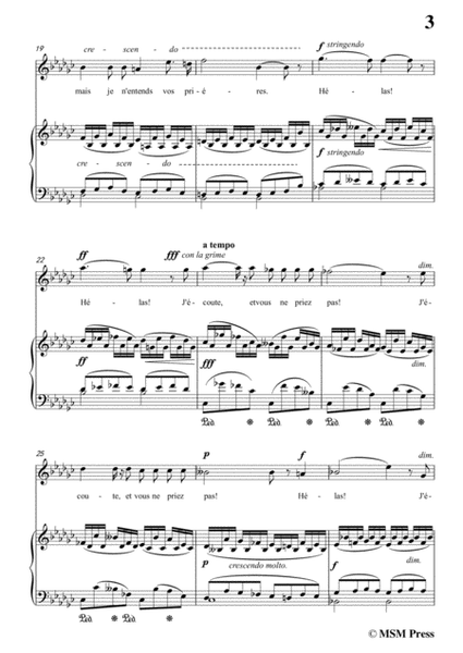Bizet-Vous Ne Priez Pas in e flat minor，for voice and piano image number null