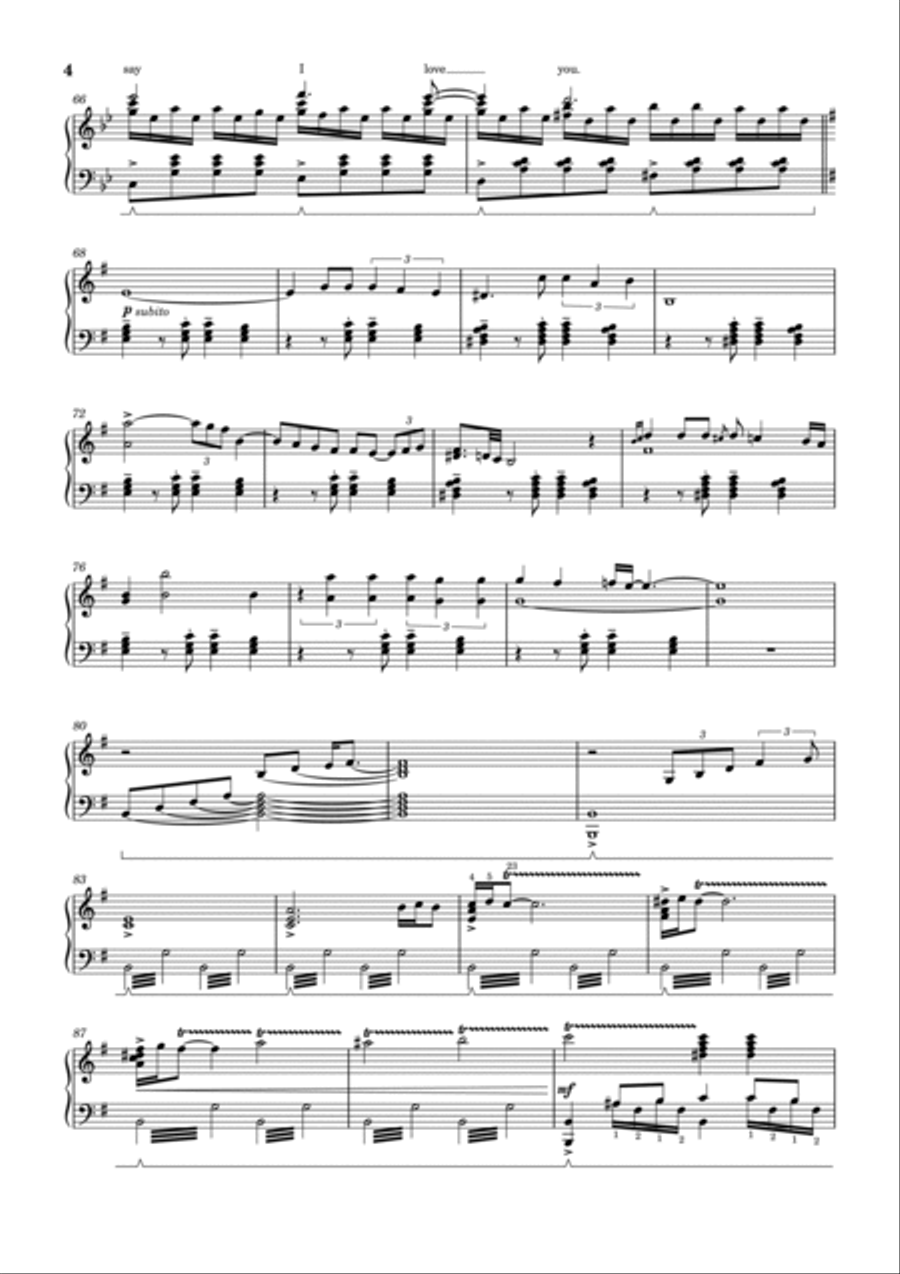 El Tango De Roxanne Piano Solo scores gallery preview page 4