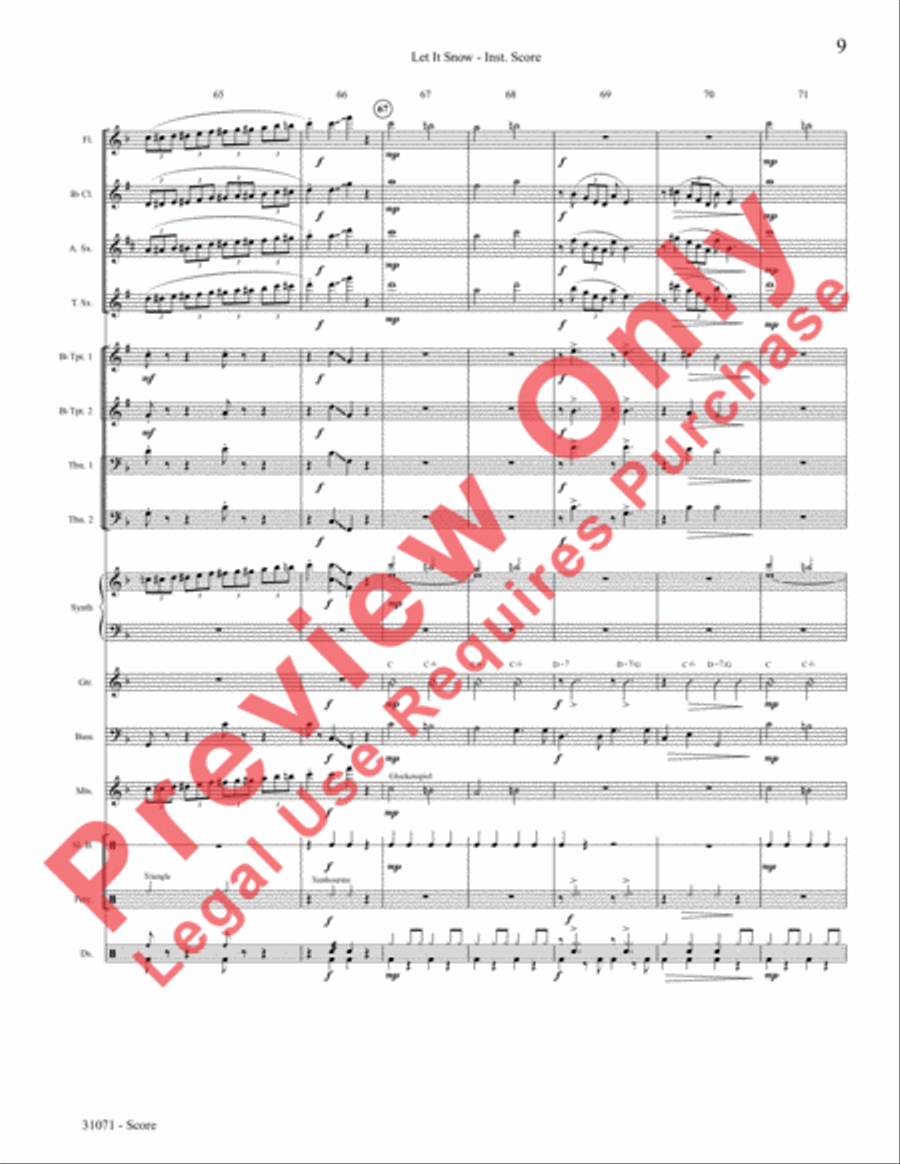 Let It Snow! Let It Snow! Let It Snow! Choir scores gallery preview page 10