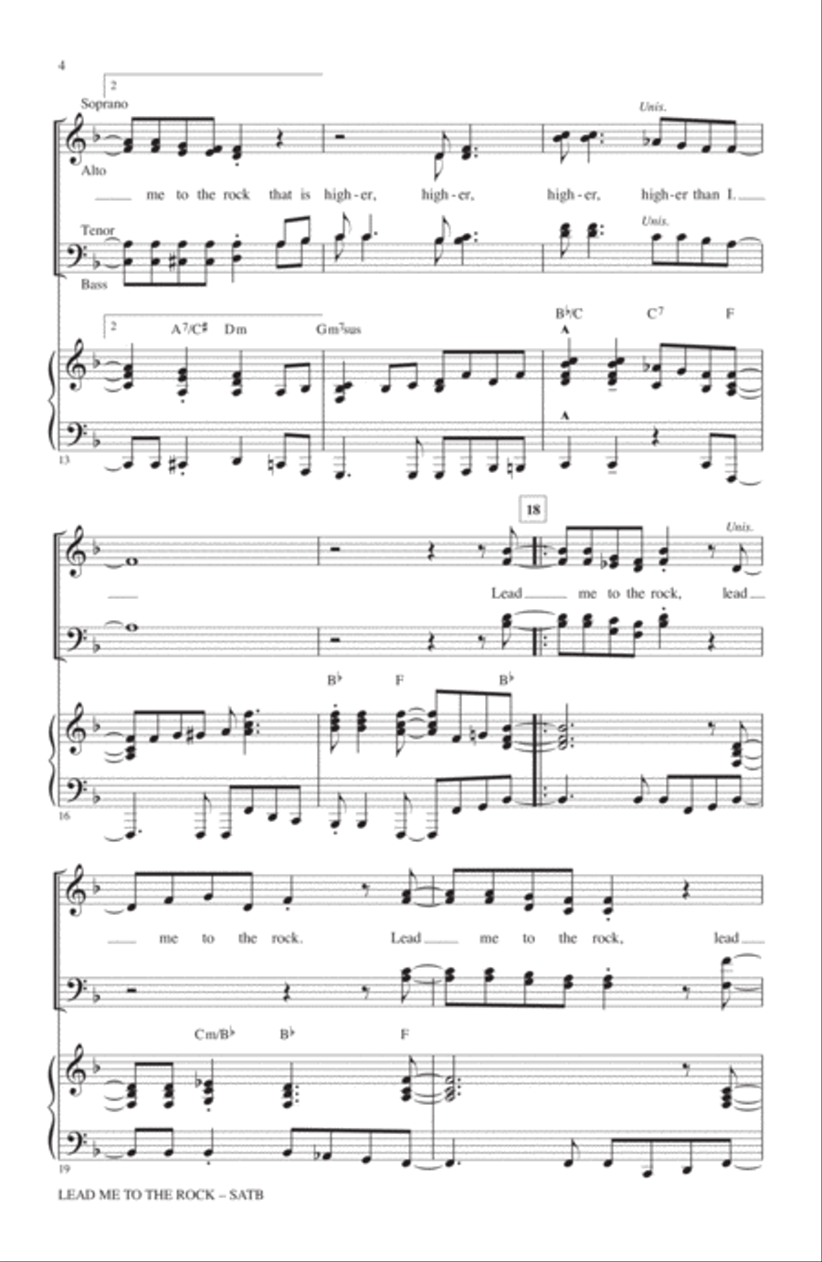 Lead Me To The Rock Lead Me To The Rock 4-Part scores gallery preview page 3