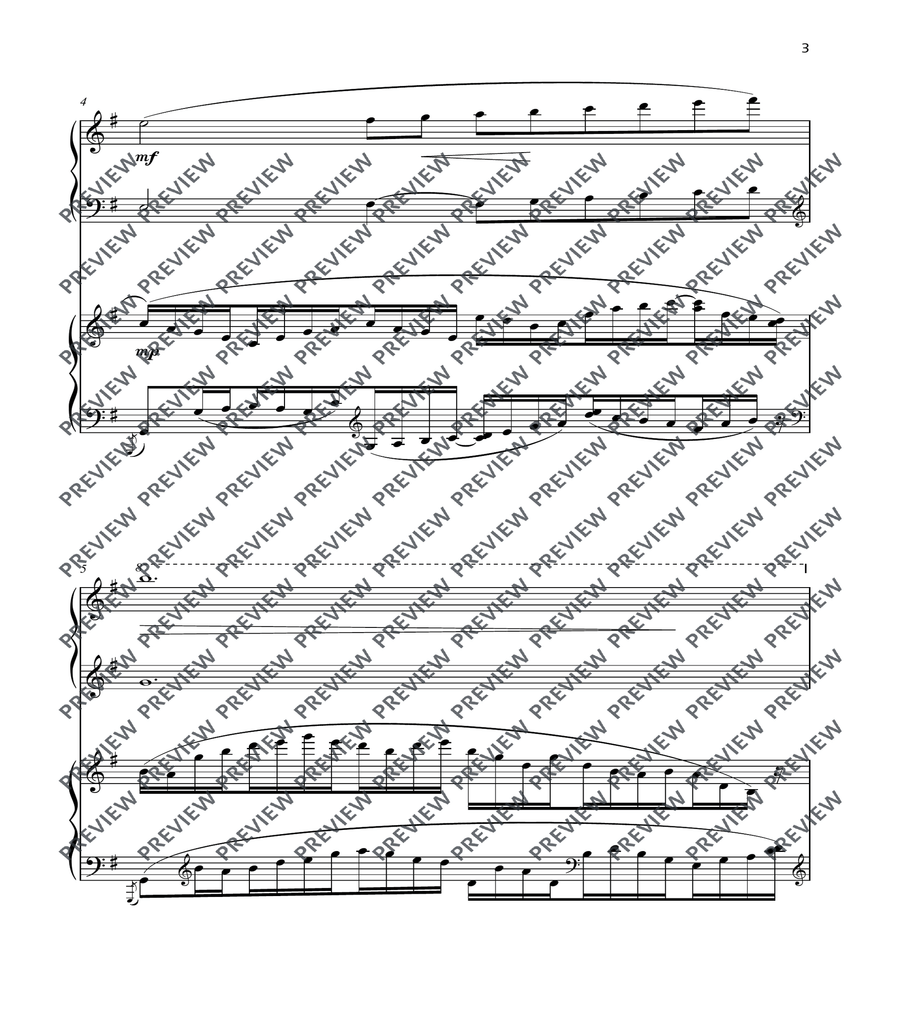 The Swan Piano scores gallery preview page 3