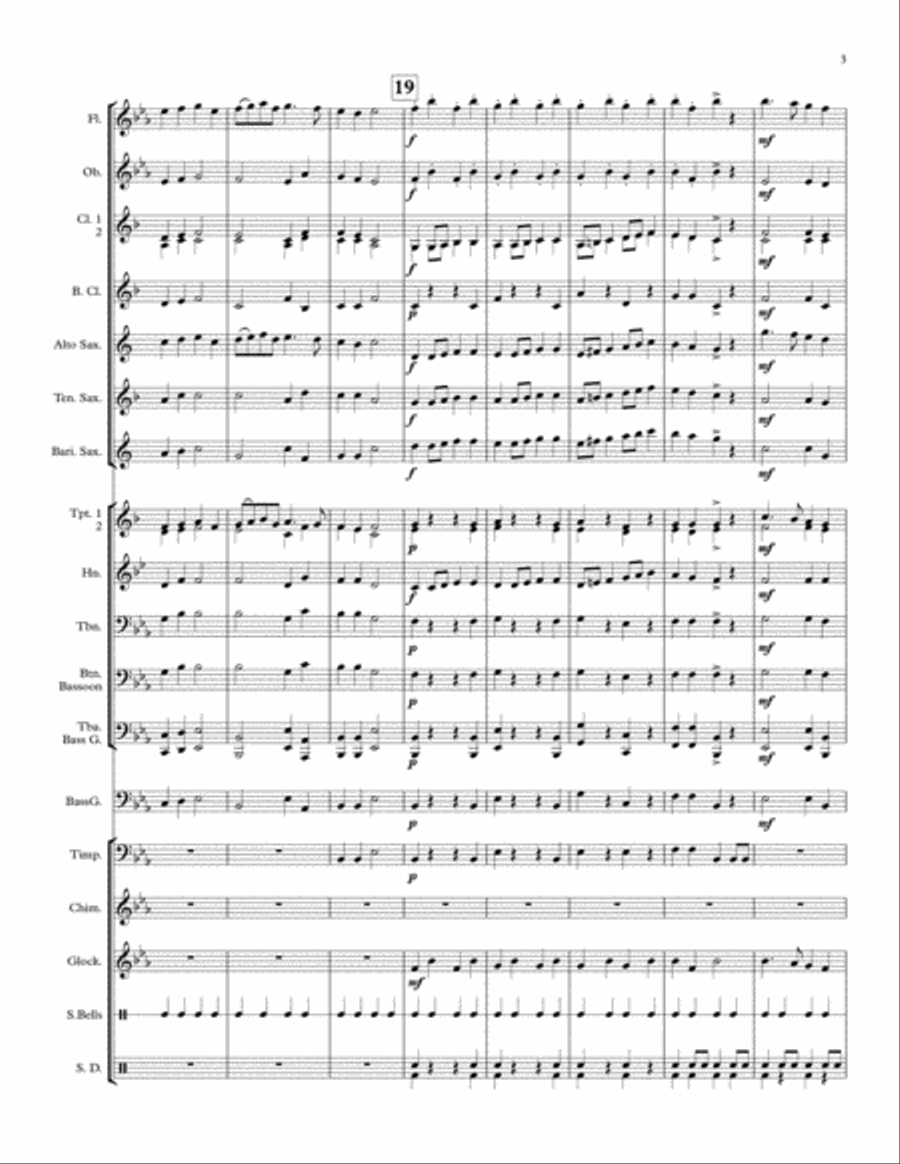 A Christmas Four Concert Band scores gallery preview page 4