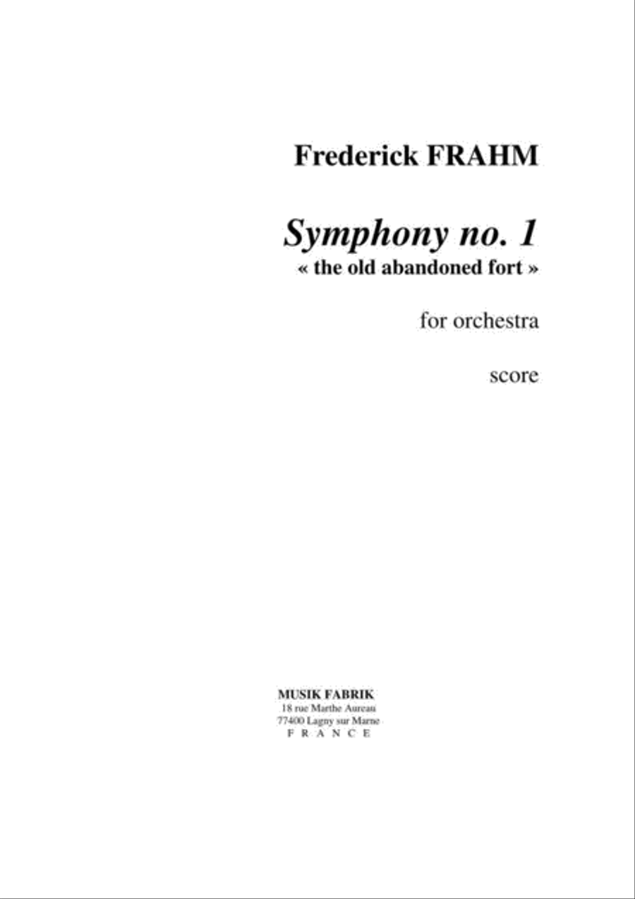Symphony no. 1 Symphony no. 1 Orchestra scores gallery preview page 1