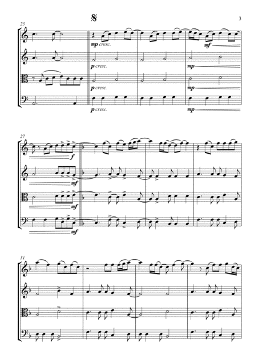 The Horses String Quartet scores gallery preview page 6
