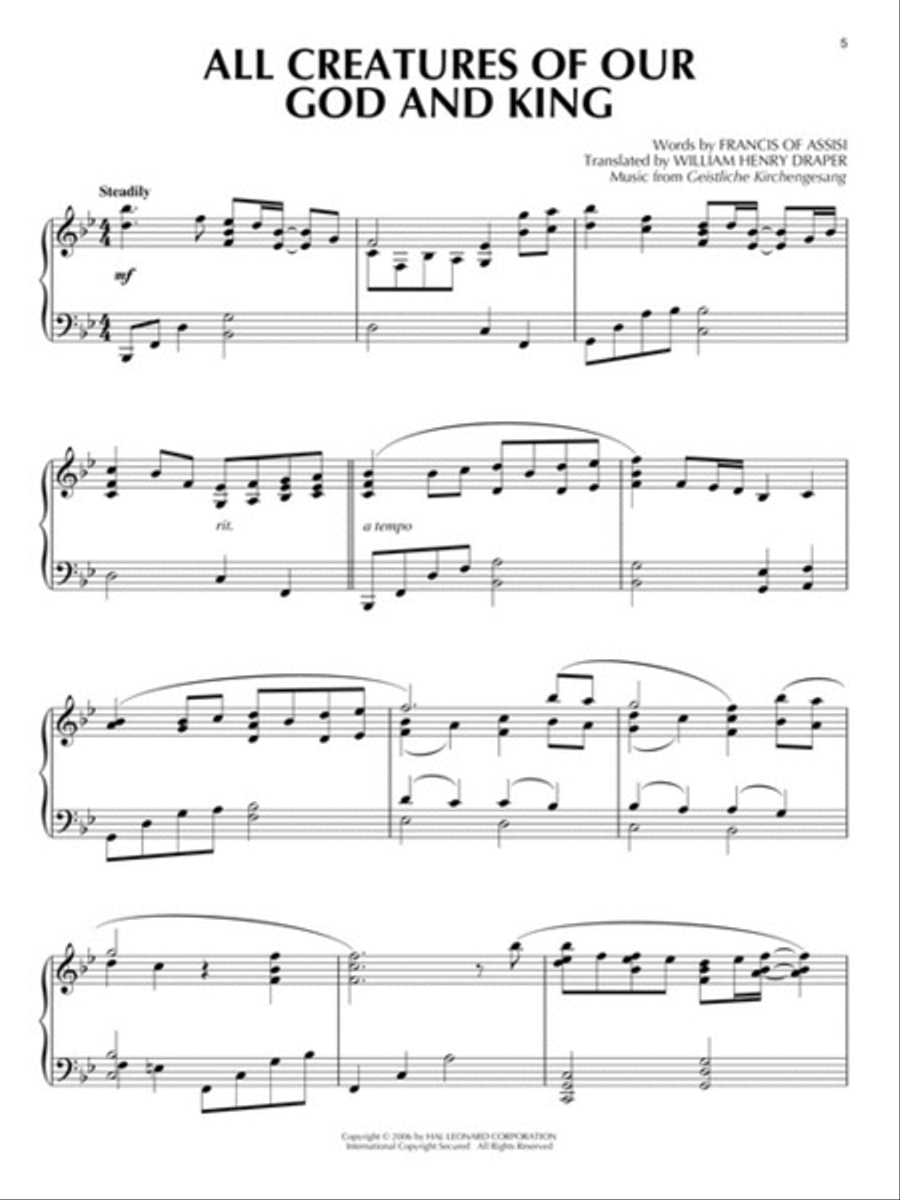 Sunday Solos for Piano Piano Solo scores gallery preview page 4