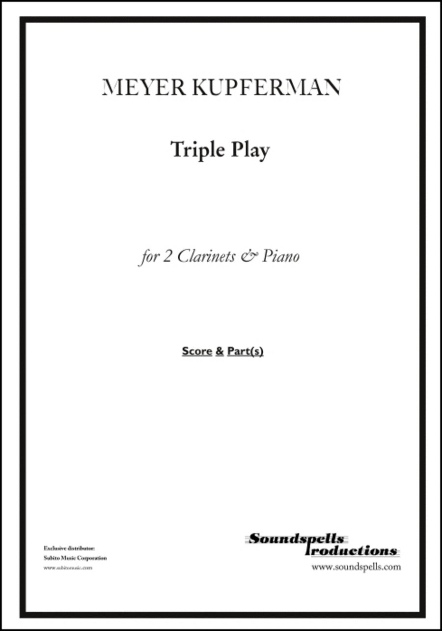 Triple Play Clarinet Duet - Sheet Music