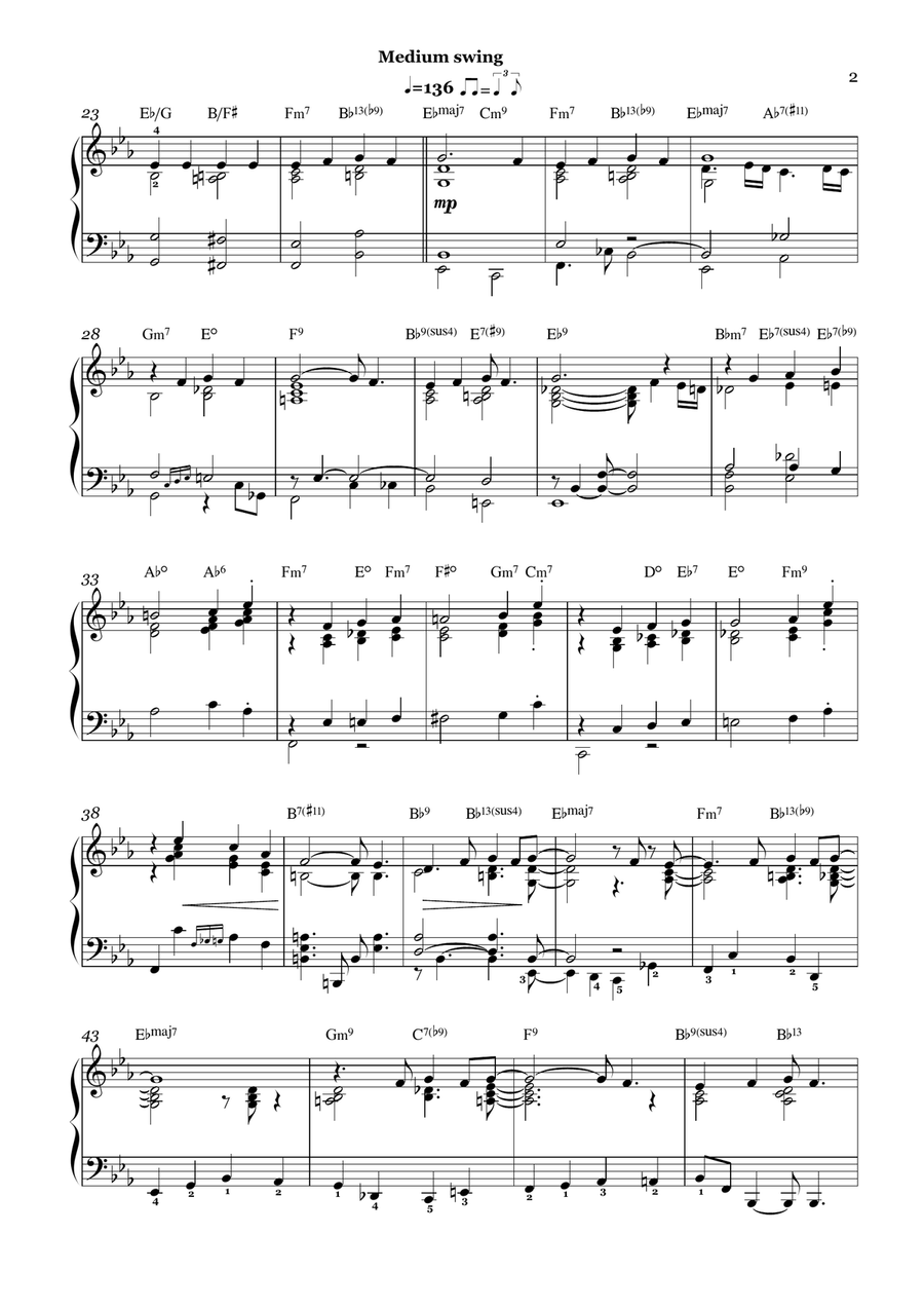 But Not For Me Piano Solo scores gallery preview page 3