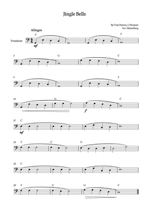 Jingle Bells for Trombone with chords